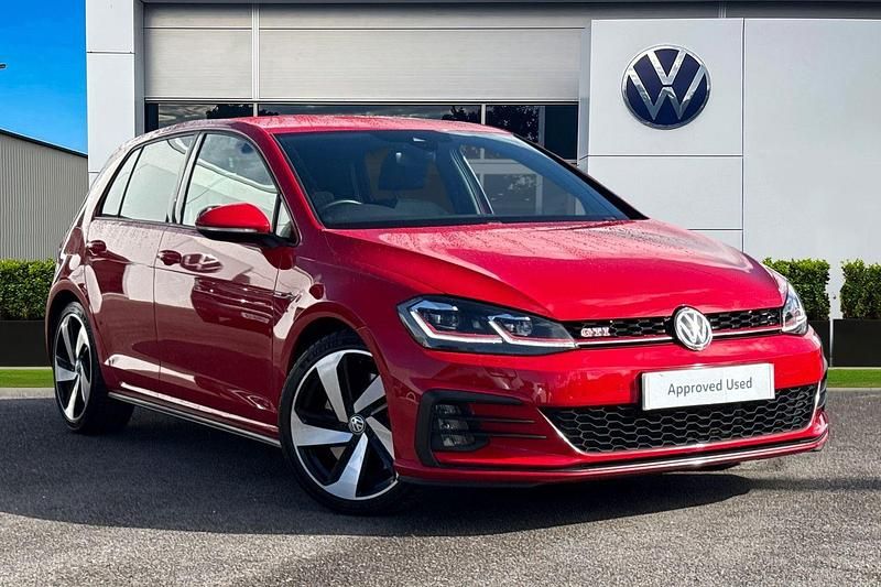 Red Used 2019 VW Golf VII GTI Hatchback | £21,333 (Fair price) - Image 1/4