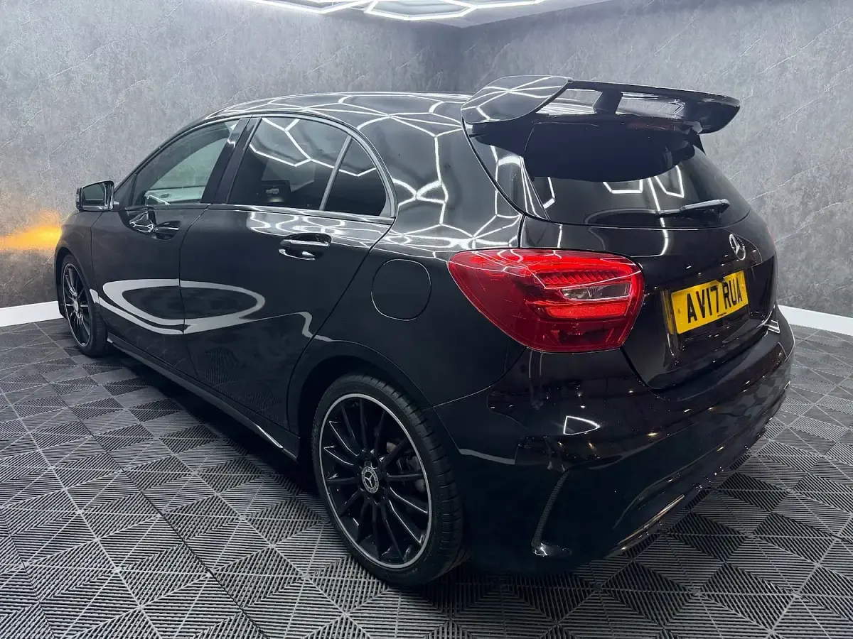 Used Mercedes A160 AMG line 102 HP (75 kW) 2017 Black Hatchback