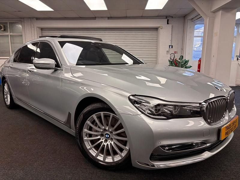 Silver Used 2018 BMW 740L Exclusive Sedan | £17,995 (Fair price) - Image 1/4