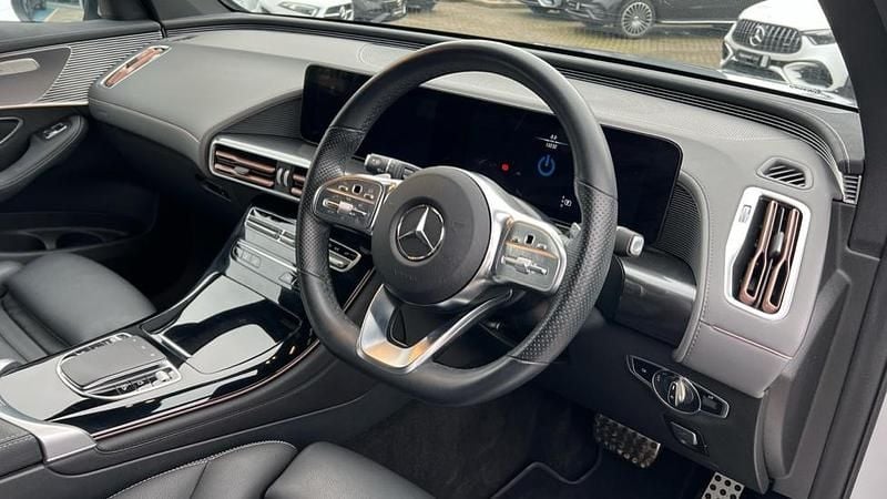 Used Mercedes EQC400 AMG Line Premium 300 kW (408 HP) 2023 Metallic paint hightech silver SUV