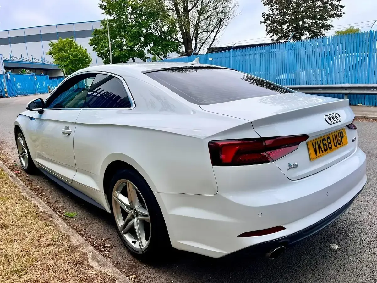 Used Audi A5 S-Line 190 HP (139 kW) 2018 White Coupe