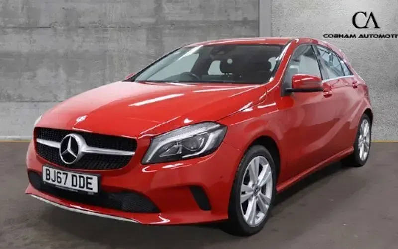 Used Mercedes A180 Premium 109 HP (80 kW) 2017 Red Hatchback