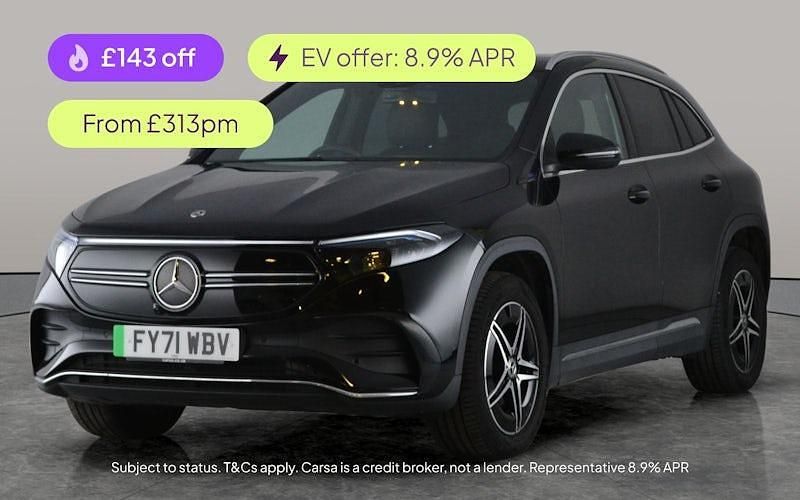 Black Used 2021 Mercedes EQA250 AMG line SUV | £19,982 (Fair price) - Image 1/3