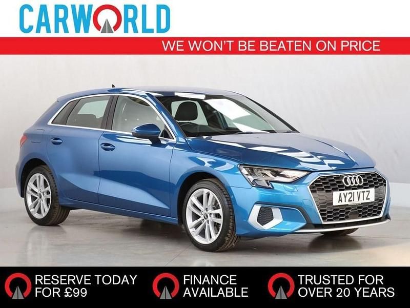 Blue Used 2021 Audi A3 Sport Hatchback | £12,976 (Super price) - Image 1/3