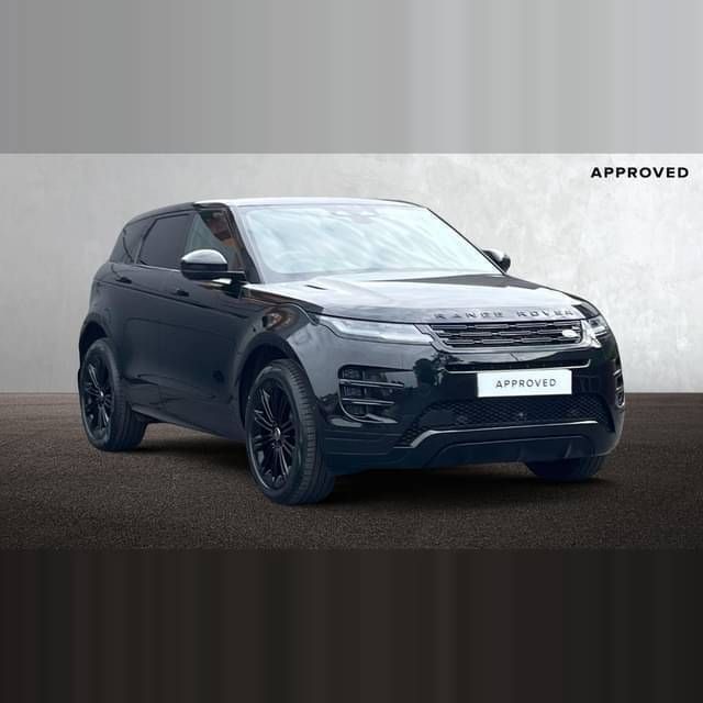 Santorini black New 2025 Land Rover Range Rover evoque SE Dynamic Hatchback | £60,990 - Image 1/4