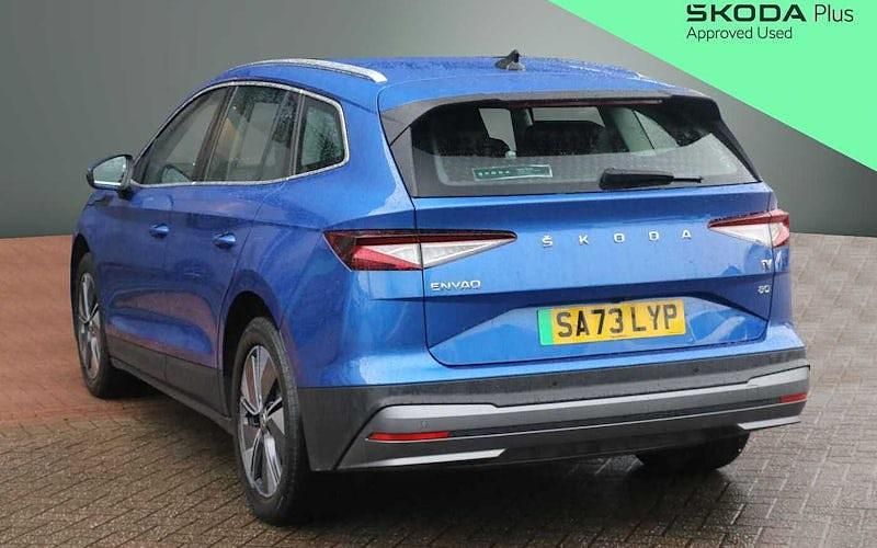 Used Skoda Enyaq iV SportLine 150 kW (204 HP) 2023 Race blue metallic SUV