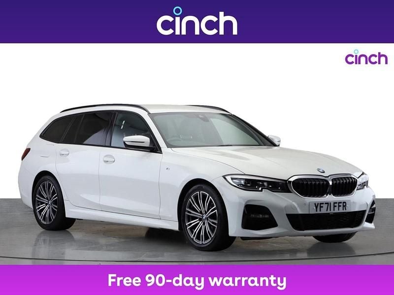 White Used 2021 BMW 320 M Sport Estate | £20,949 (Fair price) - Image 1/3
