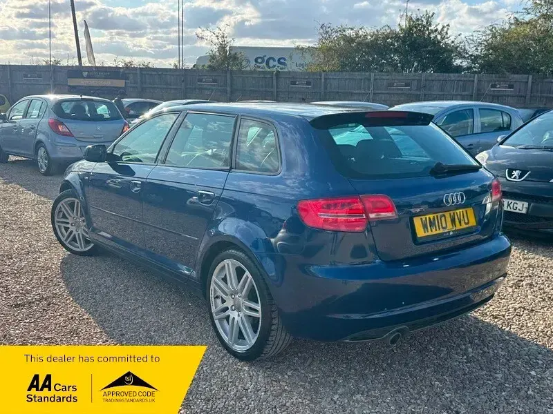 Used Audi A3 S-Line 2010 Blue Hatchback
