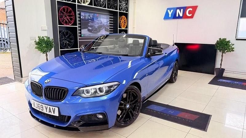 Used BMW 218 M Sport 150 HP (110 kW) 2019 Blue Cabriolet