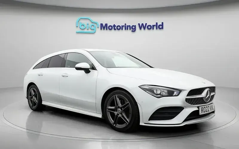 Used Mercedes CLA200 AMG Line Premium 163 HP (119 kW) 2022 White Coupe