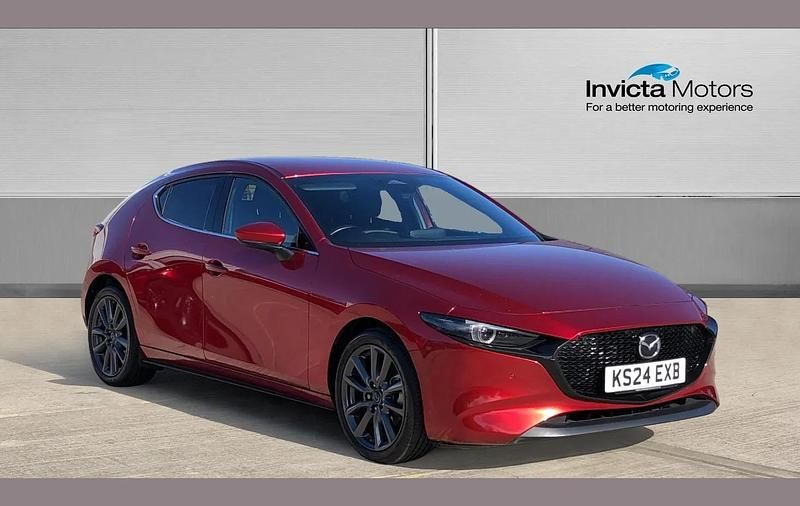 Red Used 2024 Mazda 3 Exclusive-Line Hatchback | £21,250 (A bit pricey) - Image 1/4