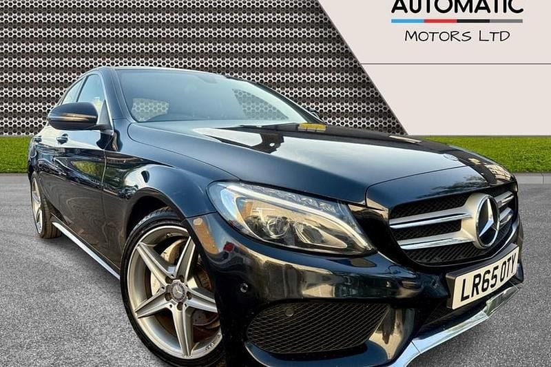 Black Used 2015 Mercedes C220 AMG line Sedan | £8,690 (Fair price) - Image 1/1