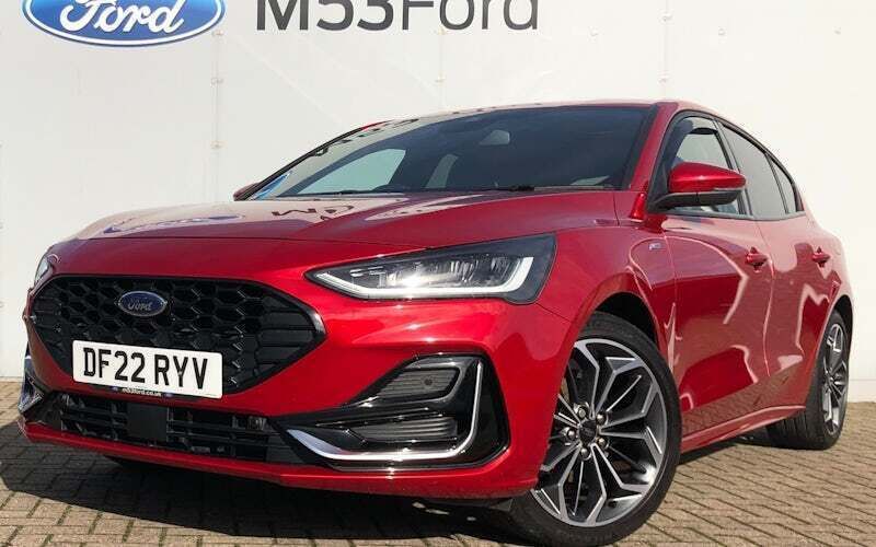 Red Used 2022 Ford Focus ST-Line Hatchback | £20,495 (Expensive) - Image 1/4
