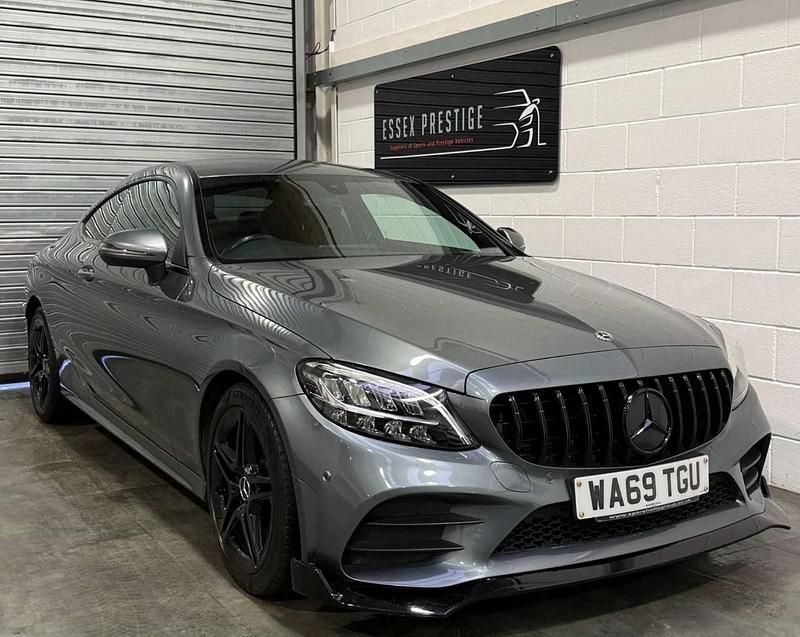 Used Mercedes C300 AMG line 2019 Grey Coupe