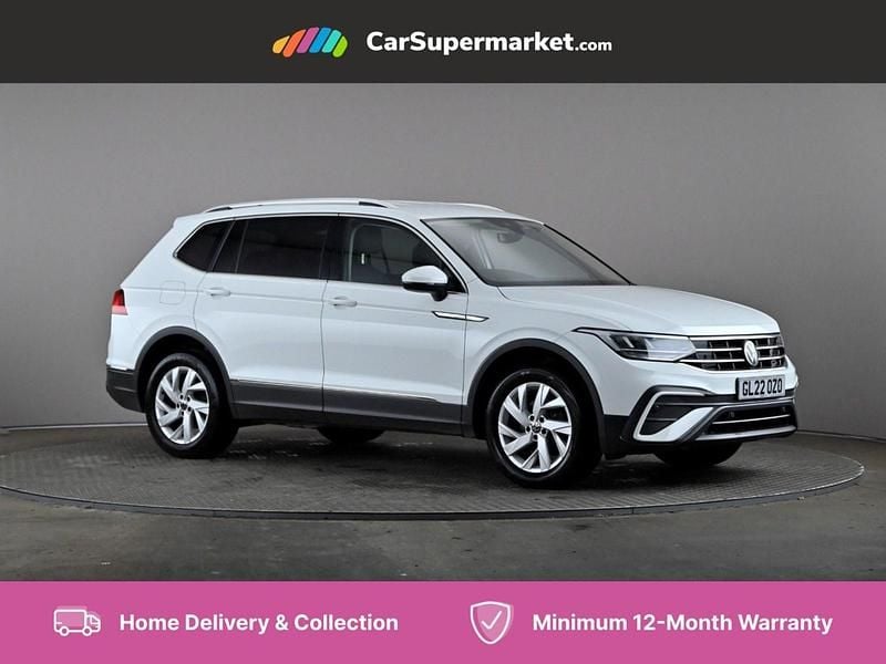 White Used 2022 VW Tiguan Allspace Life SUV | £21,997 (Good price) - Image 1/4