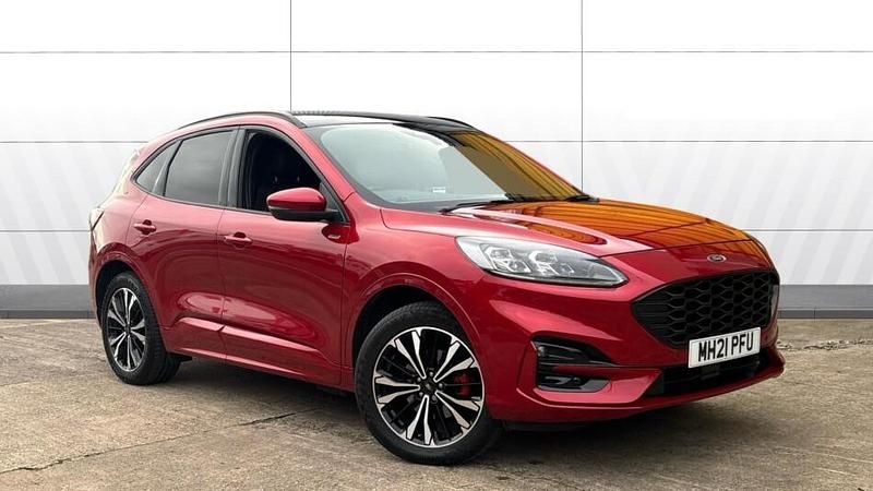 Red Used 2021 Ford Kuga ST-Line X SUV | £19,993 (Fair price) - Image 1/4