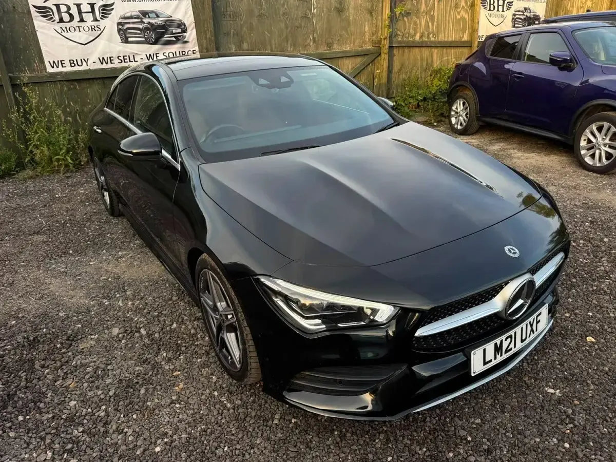 Used Mercedes CLA180 AMG Line Premium Plus 136 HP (100 kW) 2021 Black Coupe