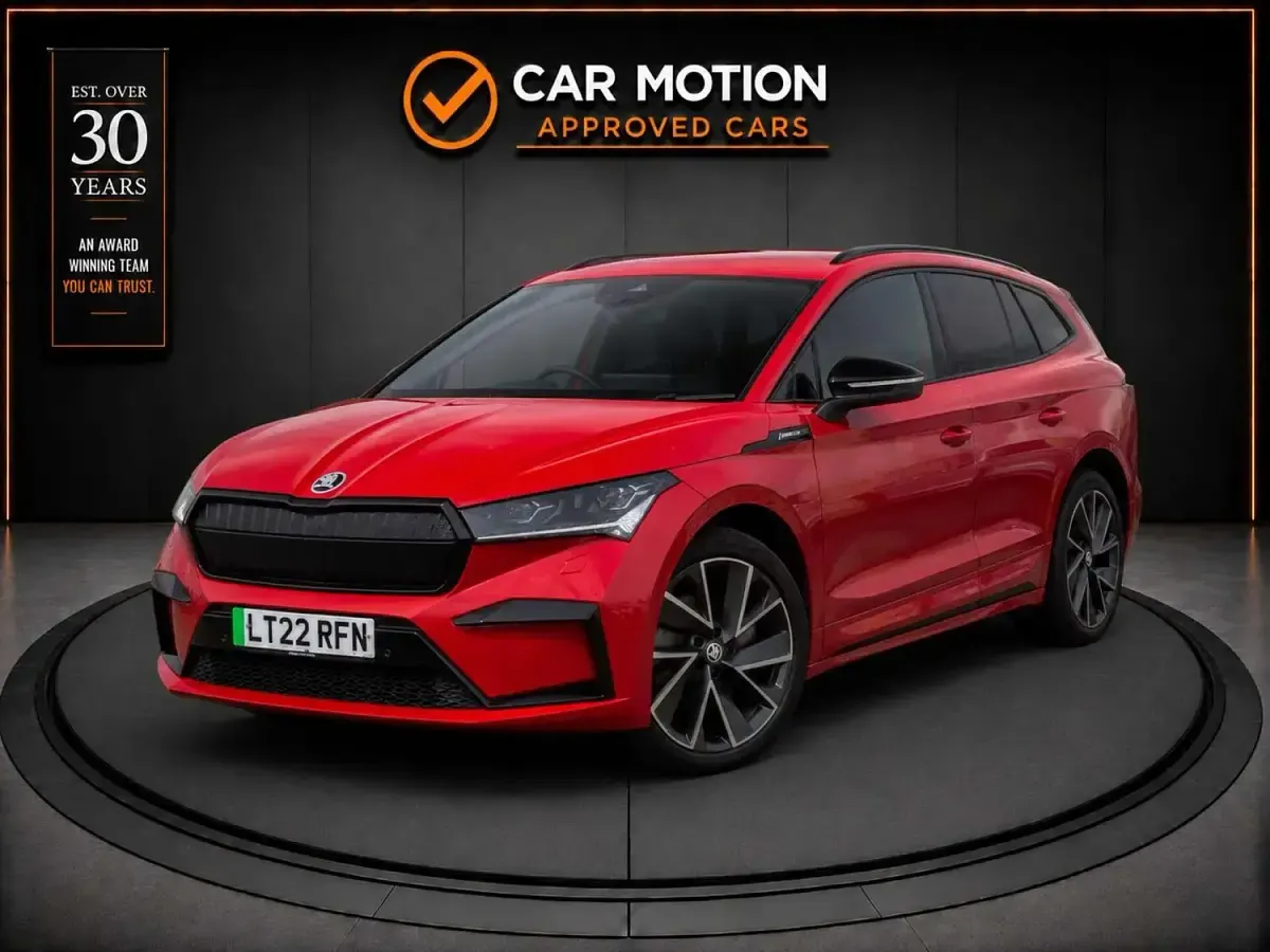 Used Skoda Enyaq iV SportLine 150 kW (204 HP) 2022 Red SUV