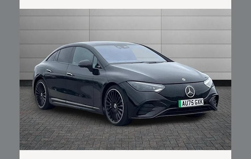 Used Mercedes EQE350 AMG line 214 kW (292 HP) 2025 Obsidian black Sedan