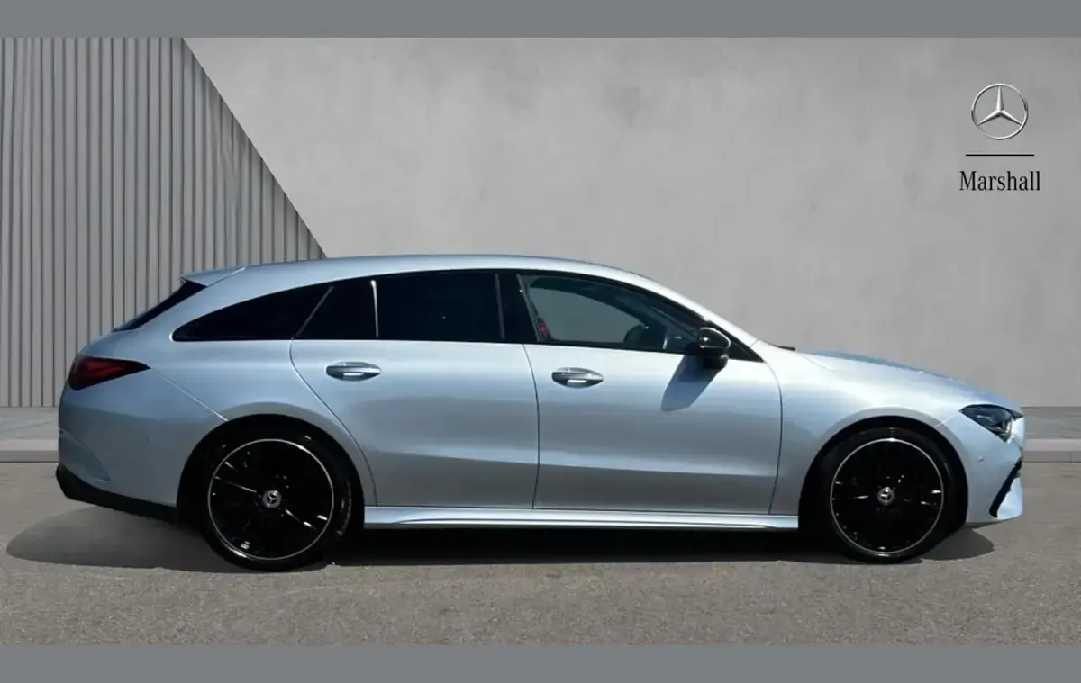 Used Mercedes CLA220 AMG Line Premium Plus 190 HP (139 kW) 2025 Metallic paint hightech silver Estate