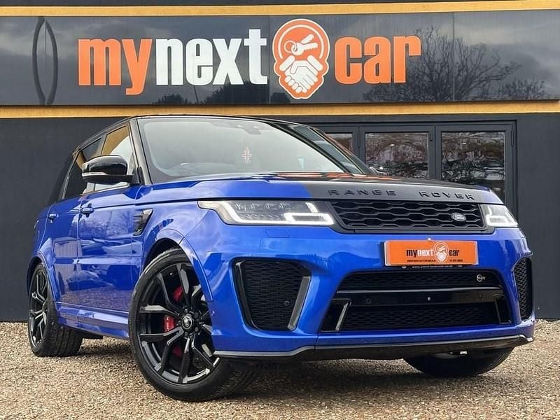 Blue Used 2018 Land Rover Range Rover Sport SVR SUV | £47,995 (Expensive) - Image 1/4