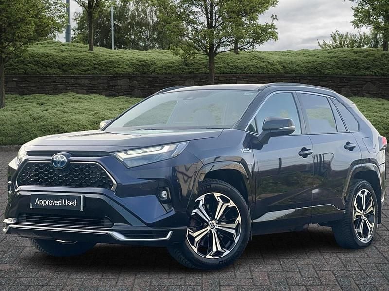 Blue/black Used 2022 Toyota RAV4 Hybrid Premium SUV | £26,137 (A bit pricey) - Image 1/2
