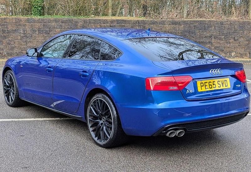 Used Audi A5 Sportback Black Edition 2015 Blue Hatchback