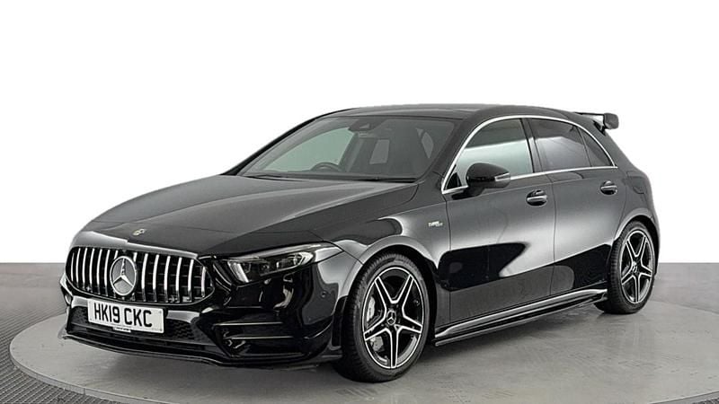 Black Used 2019 Mercedes A35 AMG Premium Plus Hatchback | £22,920 (Good price) - Image 1/4
