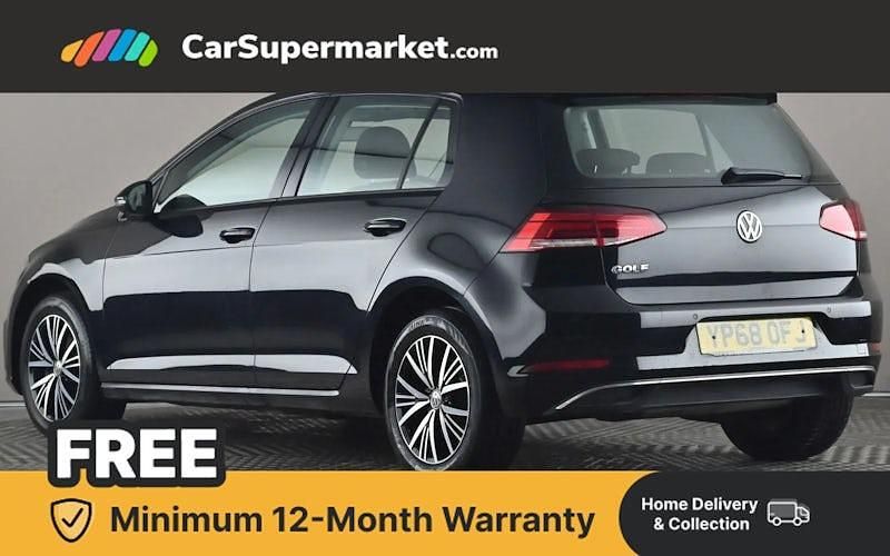 Used VW Golf VII SE 110 HP (80 kW) 2018 Black Hatchback