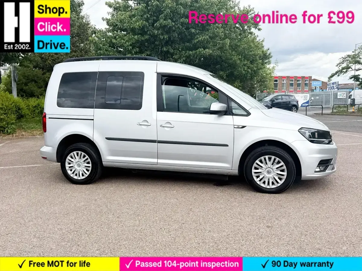 Used VW Caddy Life 102 HP (75 kW) 2016 Silver MPV