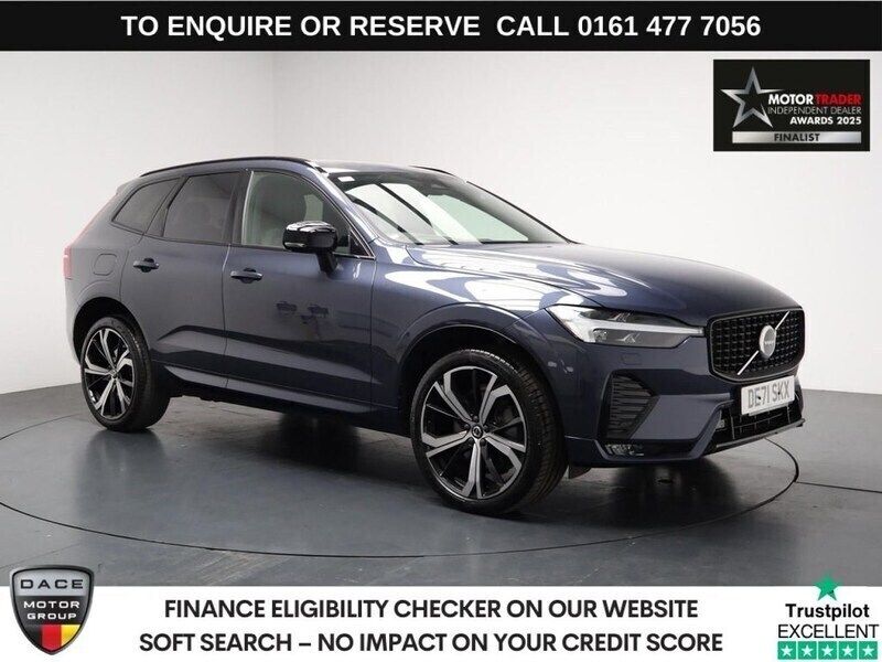 Blue Used 2021 Volvo XC60 R-Design Pro SUV | £31,590 (Good price) - Image 1/3