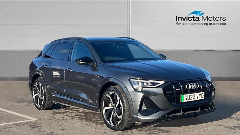 Grey Used 2022 Audi e-tron Black Edition SUV | £23,000 (Fair price) - Image 1/4