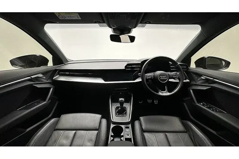 Used Audi A3 S-Line 150 HP (110 kW) 2021 Black Sedan