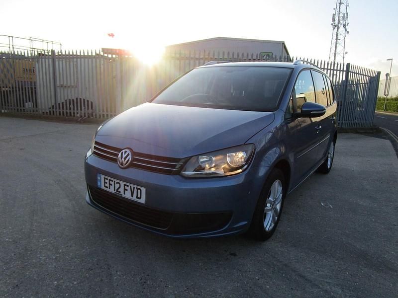Used VW Touran SE 105 HP (77 kW) 2012 Blue MPV