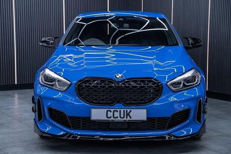 Used BMW M135 Sport Line 306 HP (225 kW) 2022 Blue Hatchback