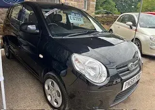 Used Kia Picanto 64 HP (47 kW) 2008 Black Hatchback