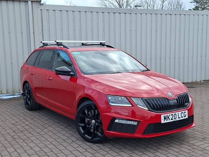 Used Skoda Octavia vRS 245 HP (180 kW) 2020 Red Estate