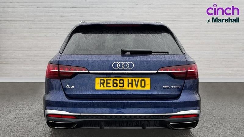 Used Audi A4 S-Line 150 HP (110 kW) 2019 Blue Estate