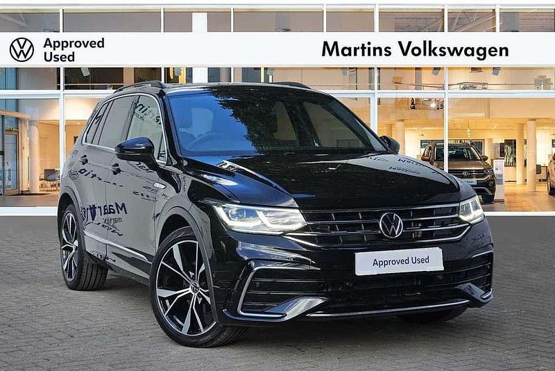 Black Used 2021 VW Tiguan R-line SUV | £24,995 (A bit pricey) - Image 1/4