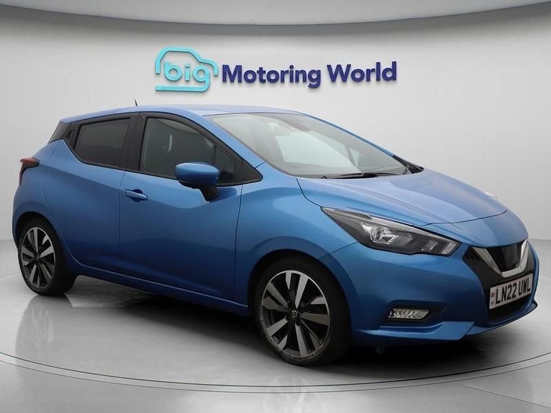 Blue Used 2022 Nissan Micra Tekna Hatchback | £13,325 (Fair price) - Image 1/4