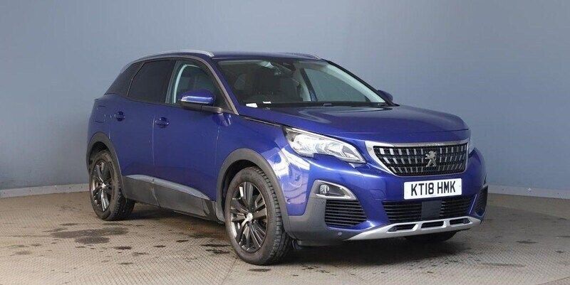 Blue Used 2018 Peugeot 3008 Allure Hatchback | £10,490 (Good price) - Image 1/3