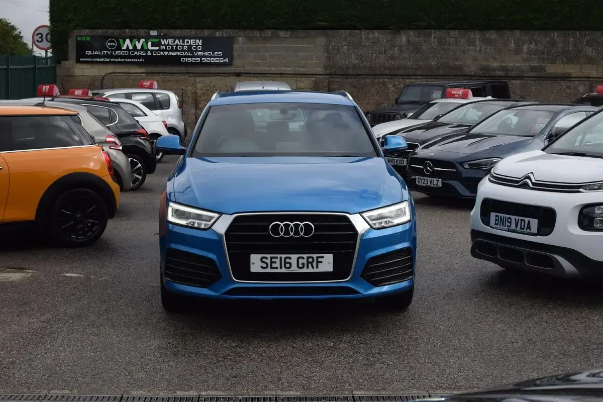 Used Audi Q3 S-Line 150 HP (110 kW) 2016 Blue SUV