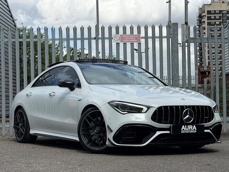 Used Mercedes CLA45 AMG AMG 421 HP (309 kW) 2021 White Coupe