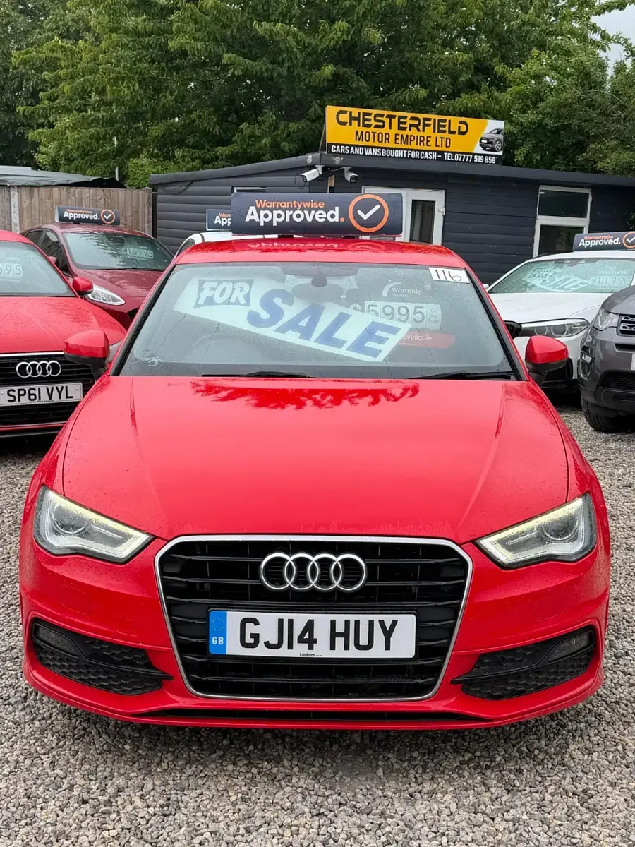 Used Audi A3 Sportback S-Line 2014 Red Hatchback
