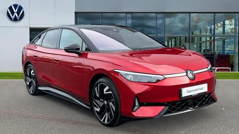 New VW ID.7 GTX 250 kW (340 HP) 2026 Kings red premium metallic black