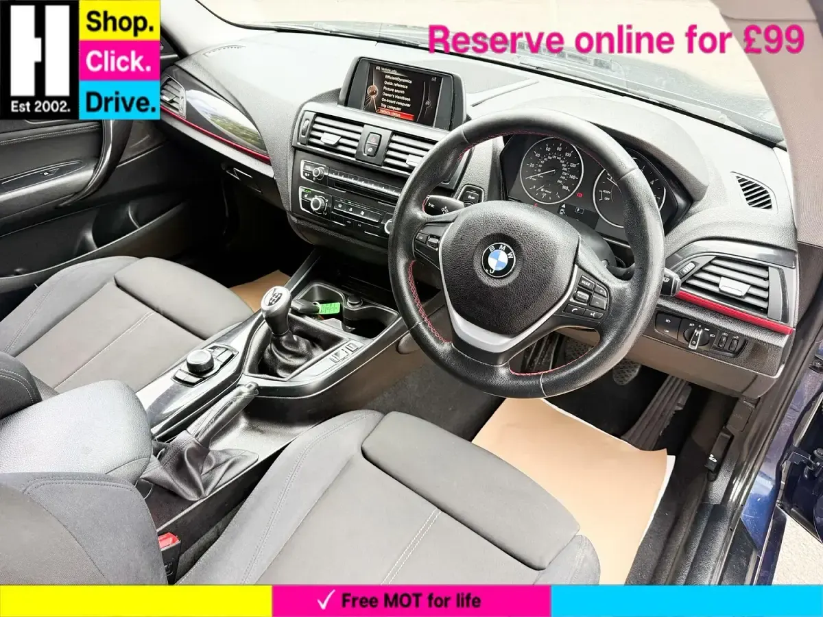 Used BMW 116 Sport Line 116 HP (85 kW) 2014 Blue Hatchback