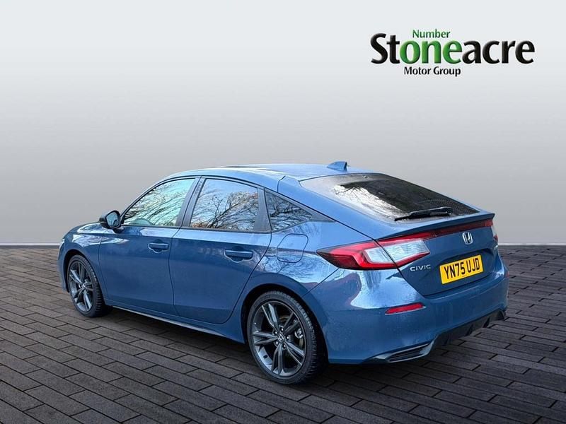 New Honda Civic Sport 140 HP (102 kW) 2025 Blue Hatchback