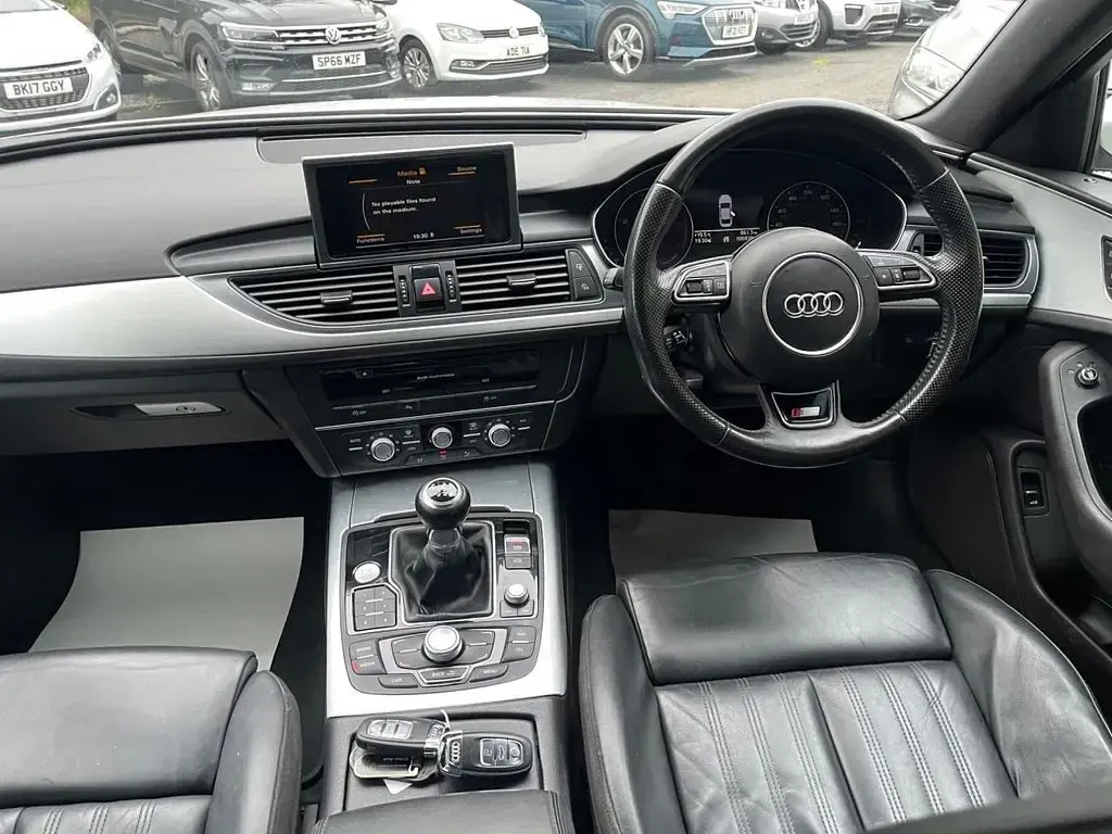 Used Audi A6 S-Line 190 HP (139 kW) 2014 White Sedan
