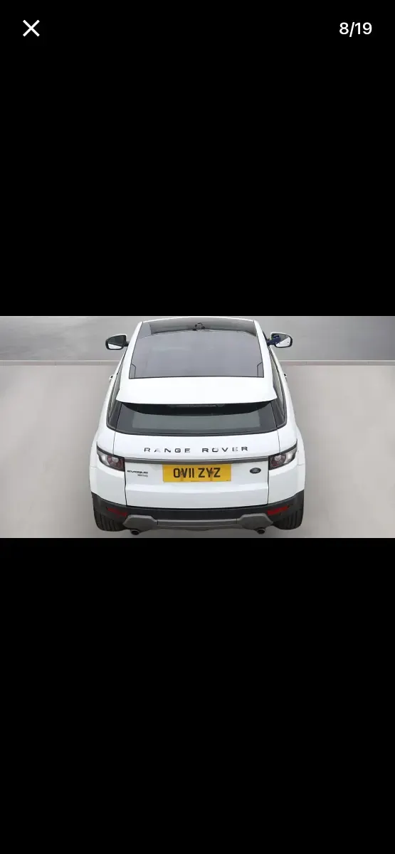 Used Land Rover Range Rover evoque Pure 190 HP (139 kW) 2011 White Coupe