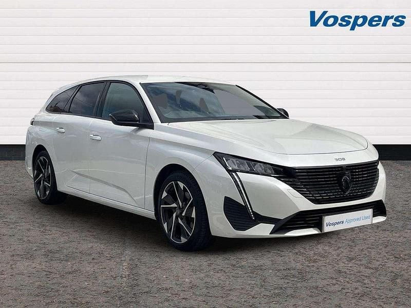 White Used 2023 Peugeot 308 Allure Premium Estate | £18,989 (Good price) - Image 1/3